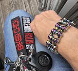 Motorcycle Chain Bracelet - Oil Slick - Moto Loot