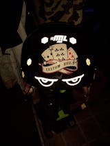 Reflective Helmet Sticker - Evil Eyes - Moto Loot