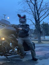 Motorcycle Helmet Cover - Evil Rabbit - Moto Loot