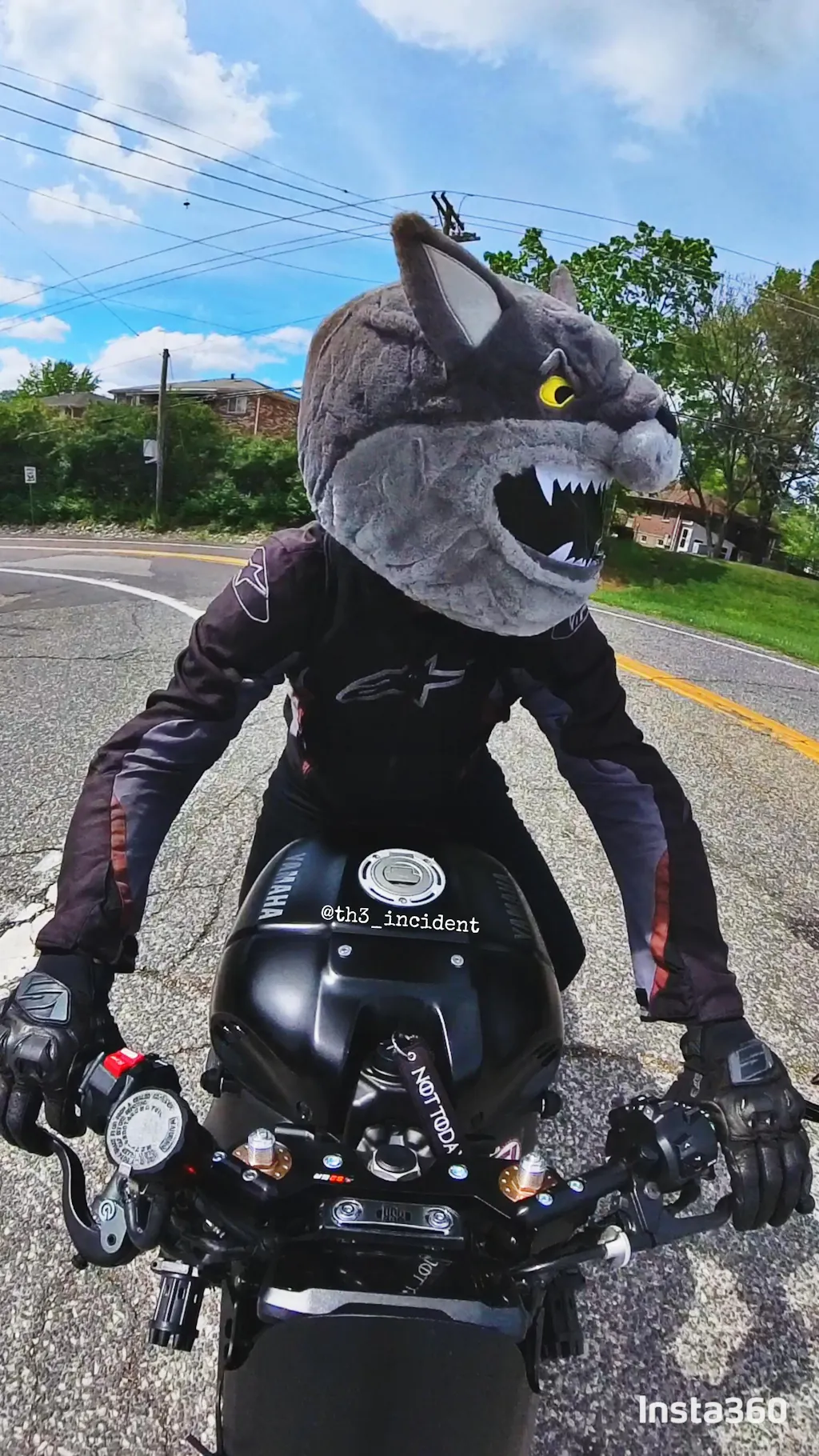 Motorcycle Helmet Cover - Wolf - Moto Loot