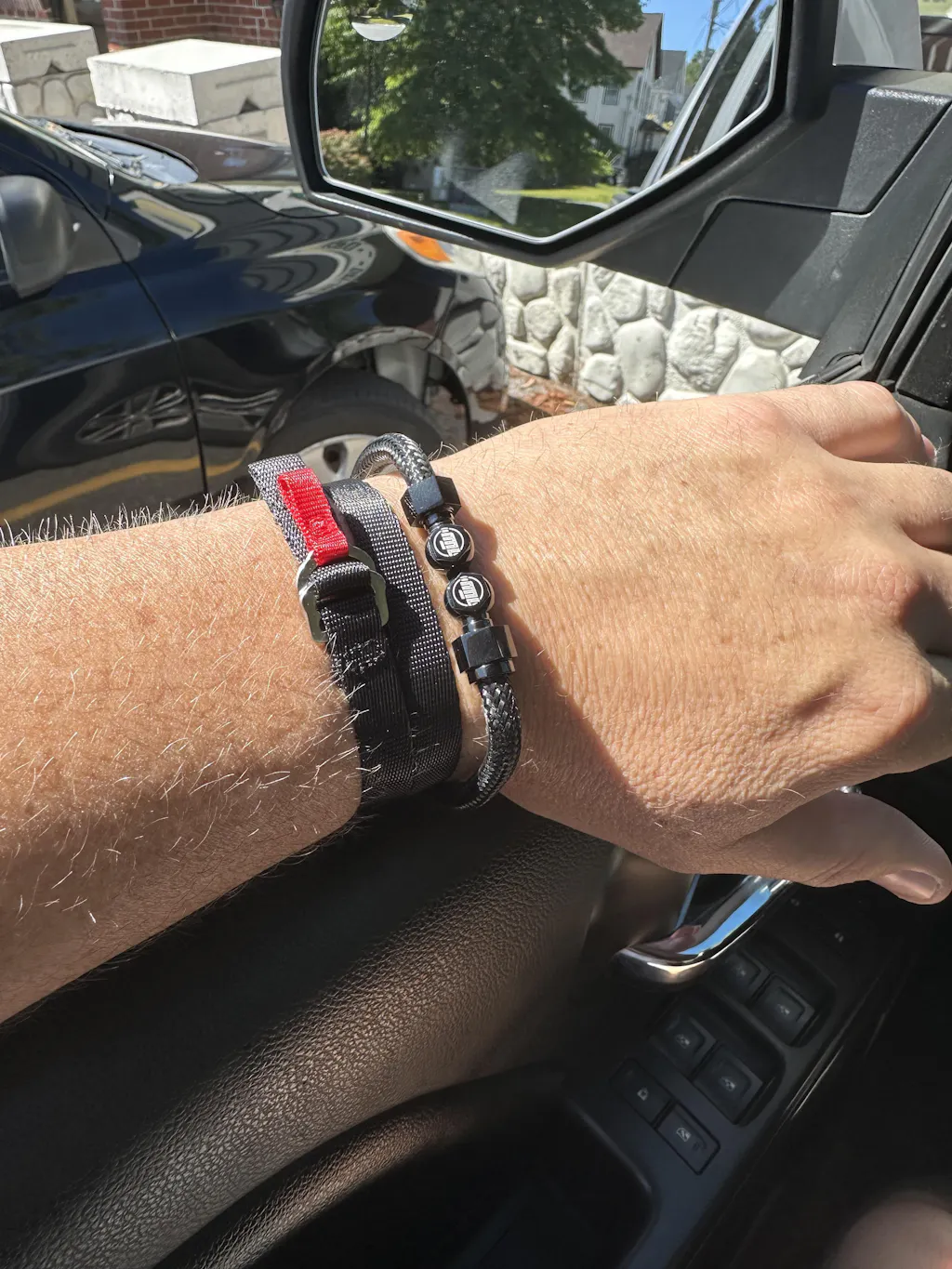 Motorcycle Brake Line Bracelet - Black - Moto Loot
