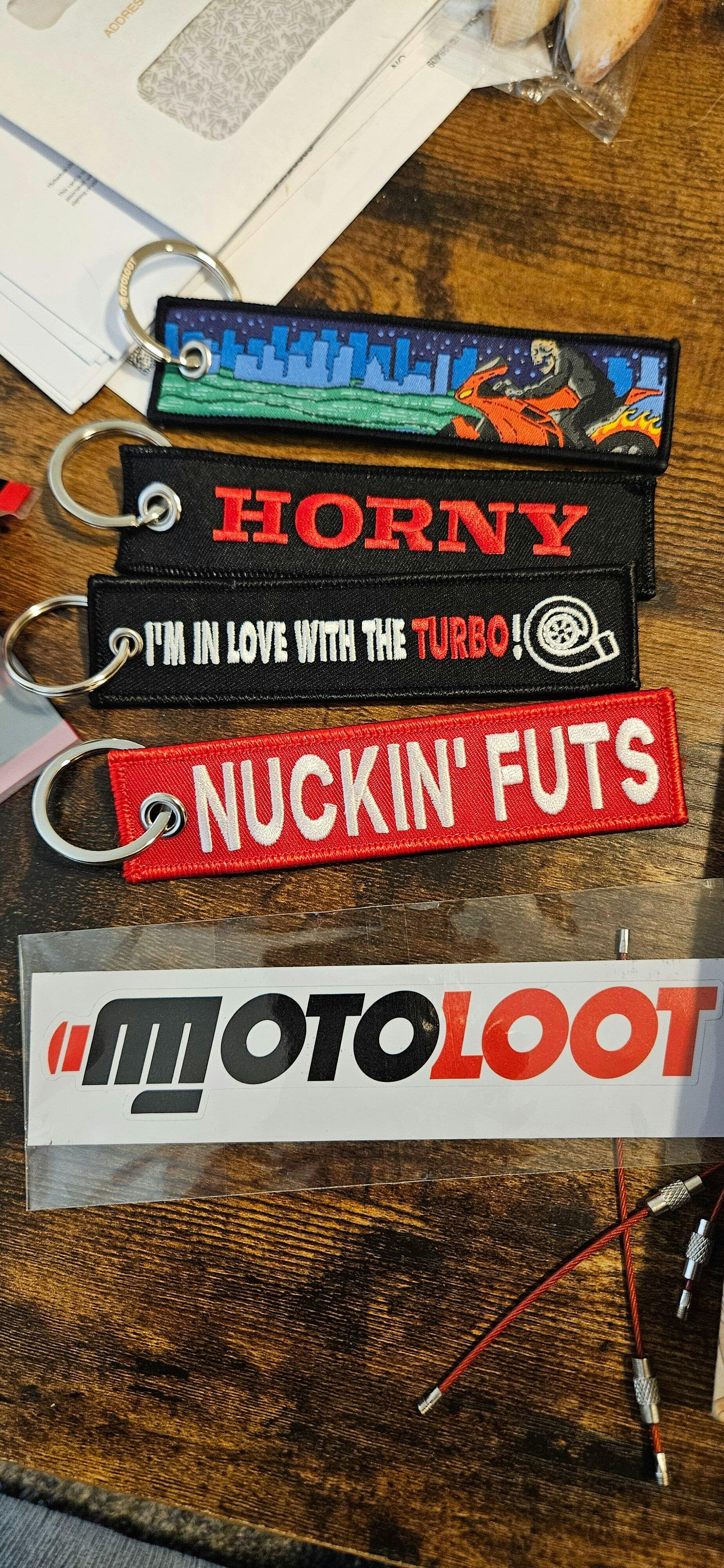 Fiery Night Rider - Motorcycle Keychain - Moto Loot Fiery Night Rider - Motorcycle Keychain - Moto Loot