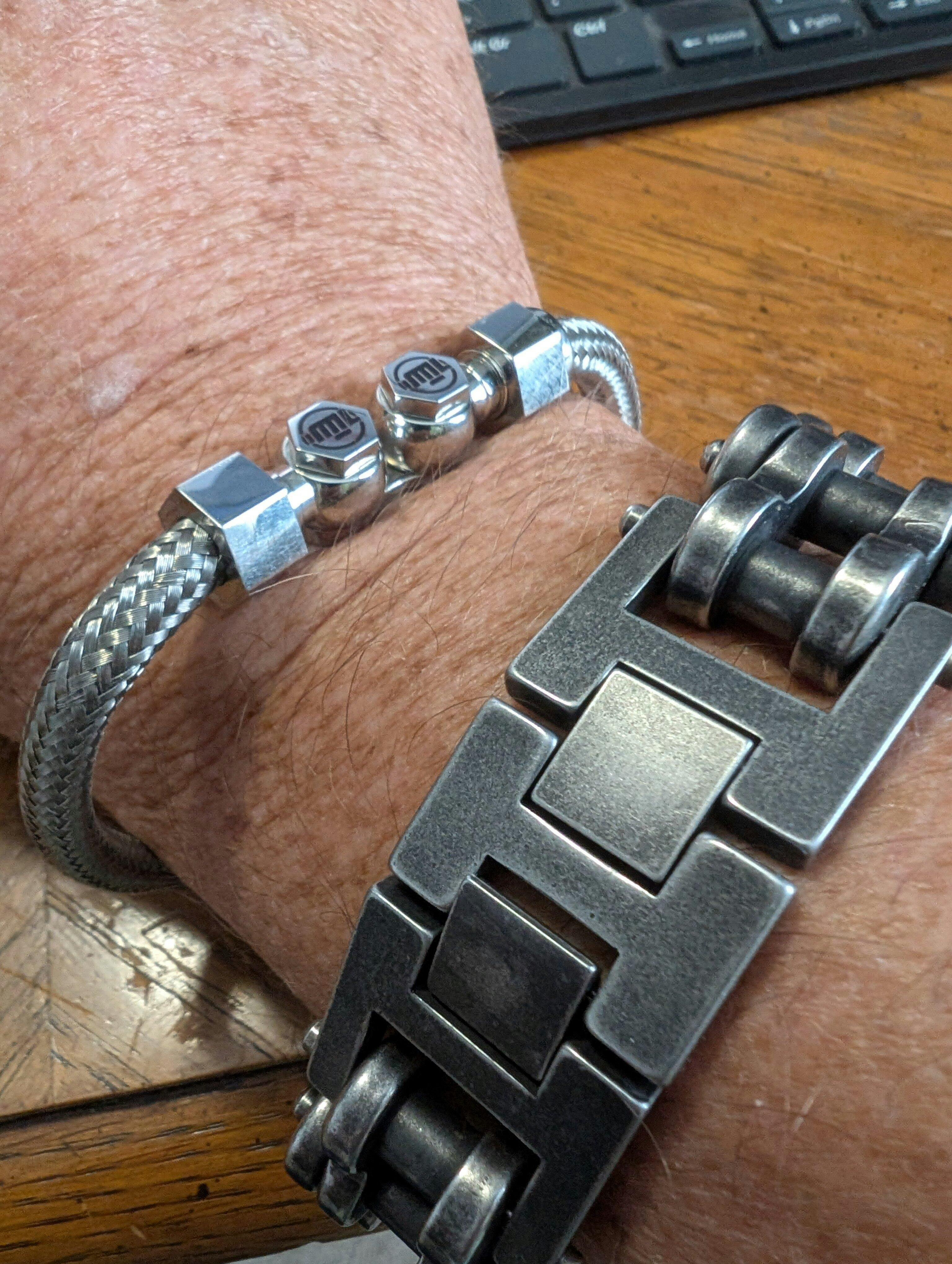 Motorcycle Chain Bracelet - Weathered Finish - Moto Loot