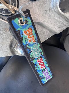 But Did You Die Graphitti - Motorcycle Keychain - Moto Loot