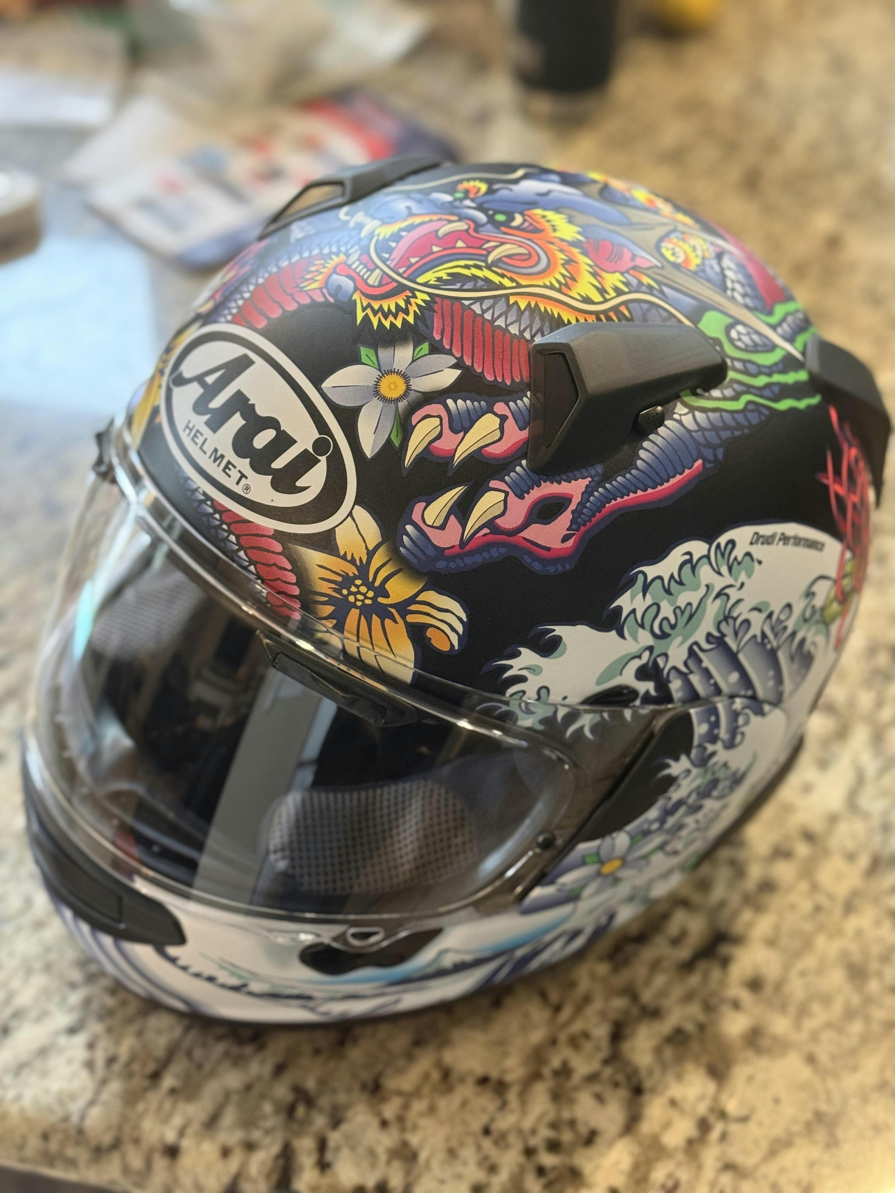 Arai Quantum-X Helmet - Oriental Black Frost - Size Small - OPEN