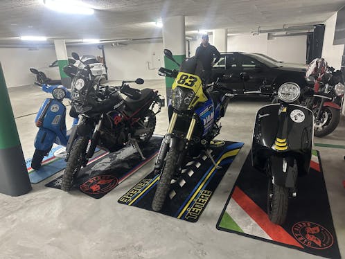Custom Motorcycle Pit Mat