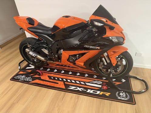 Motorcycle Mat for Ninja ZX-10R 40th Anniversary