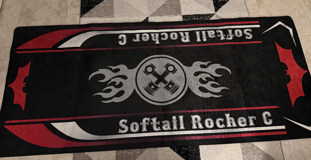 Custom Motorcycle Pit Mat