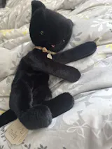 Maileg Sleeping kitten plush, Medium - Black