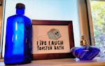 Live Laugh Toaster Bath Unframed Art Print
