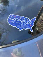 5" Land of the Free (Terms and Conditions Apply) Vinyl Sticker