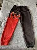 Tekken Jin Kazama Red Flame Cosplay Jogging Pants