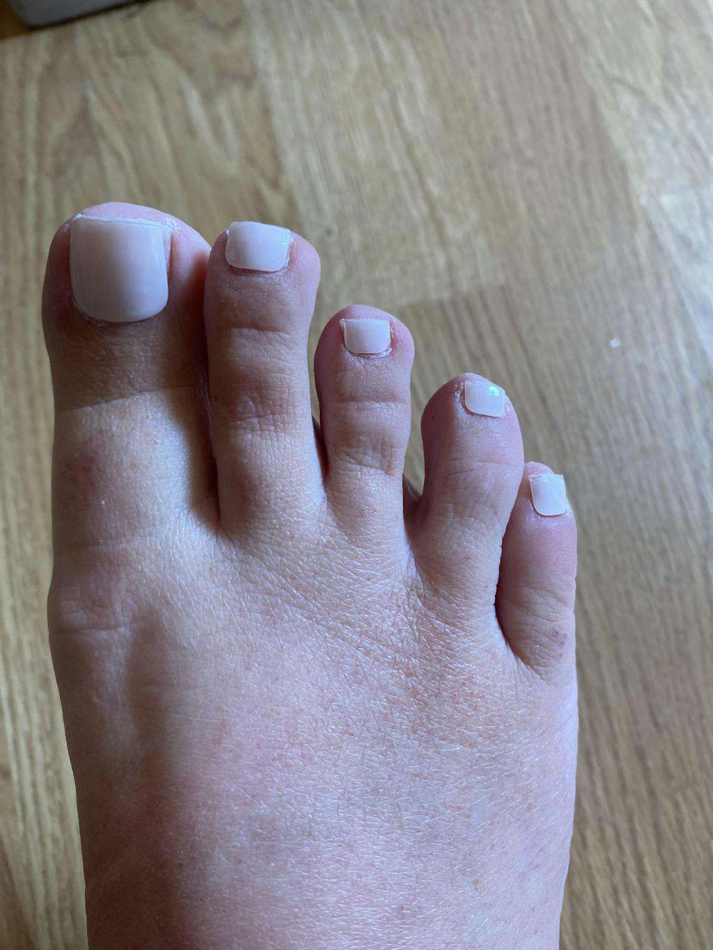 Pastel Pink Gel Toe Strips Gel Toe Nail Wraps MoYou London