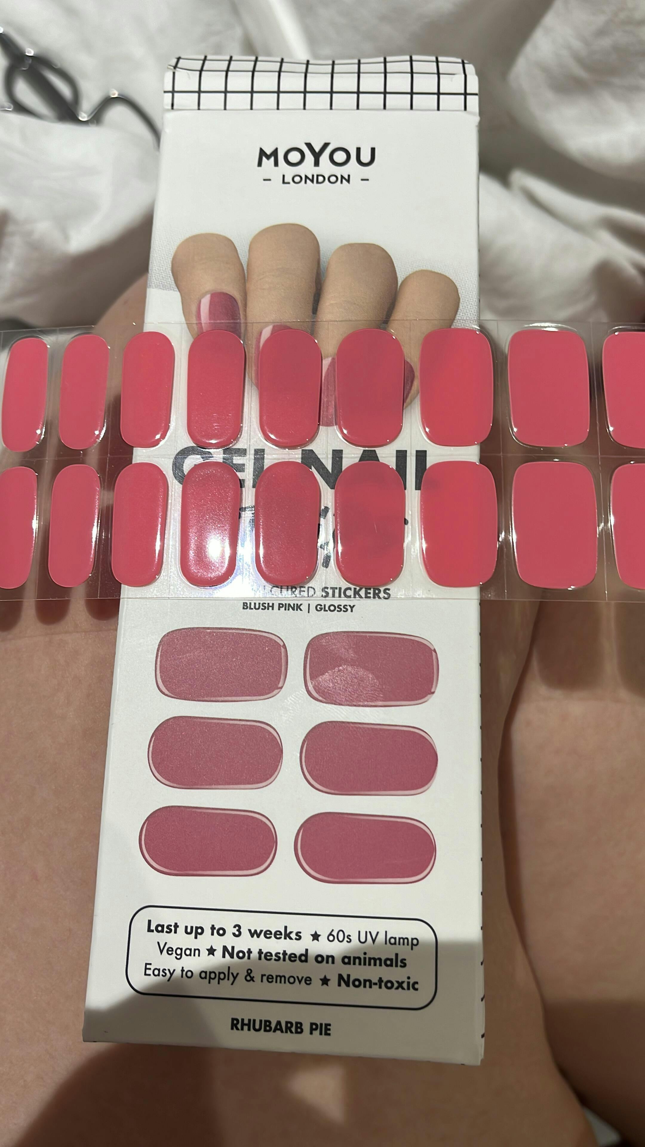 Blush Pink Gel Nail Strips Moyou London