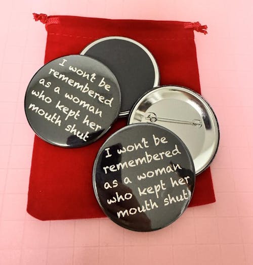 Pinned Back Button  Supplies Round 2.25" for 1000 buttons