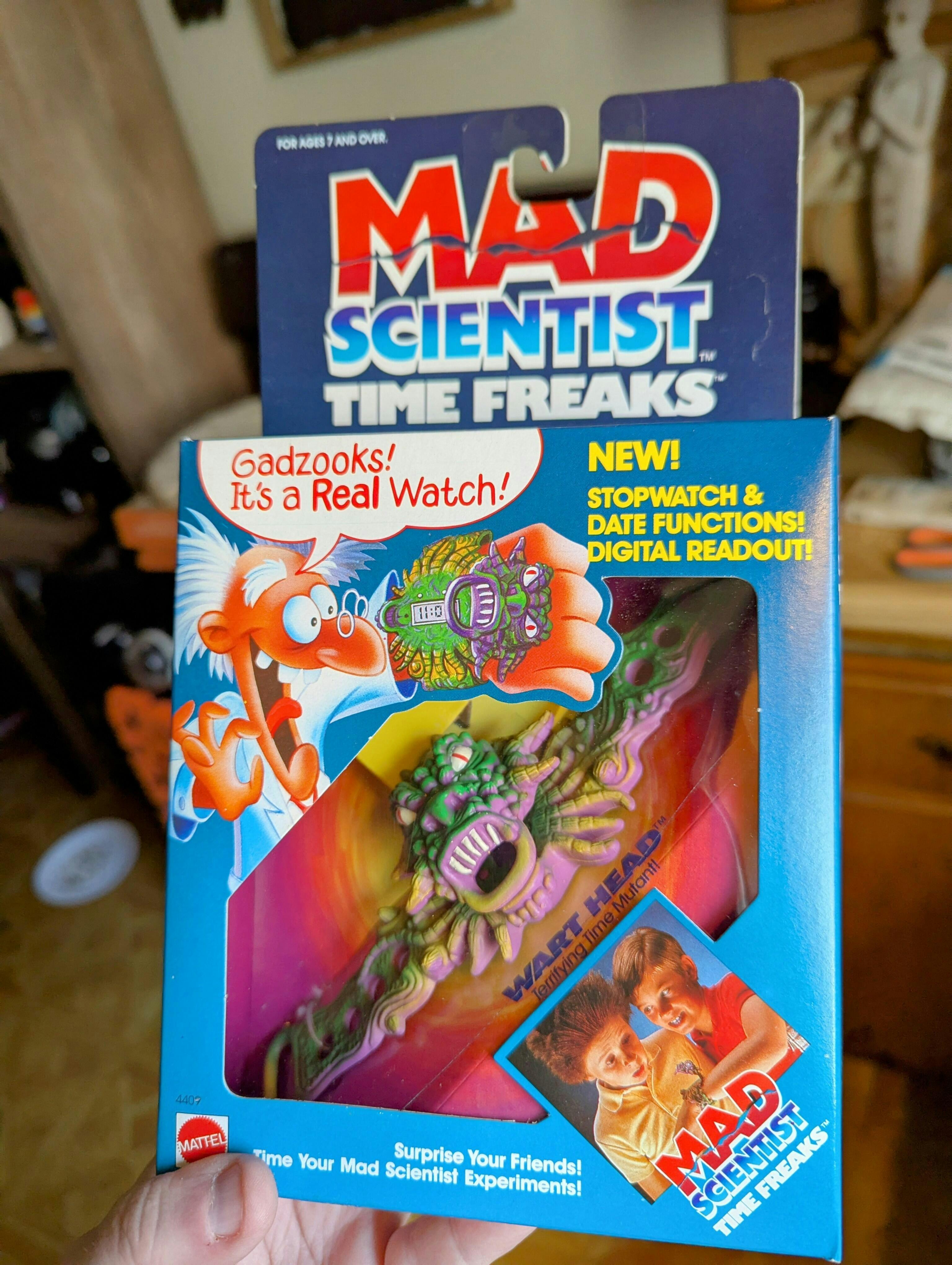 MAD SCIENTIST - TIME FREAKS - WART HEAD - #4409 - MATTEL 1987 – Mr