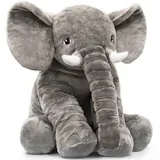 Adorable Stuffed Elephant Bed Pillow for Kids & Babies