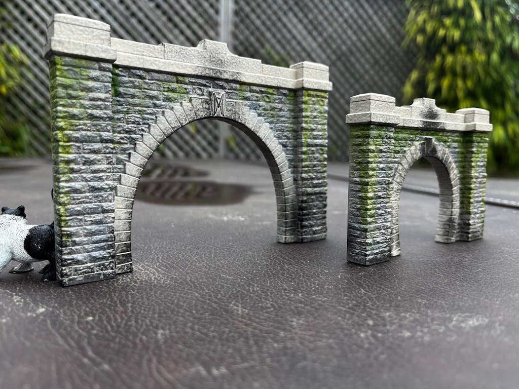 Single Track Stone Tunnel Portal