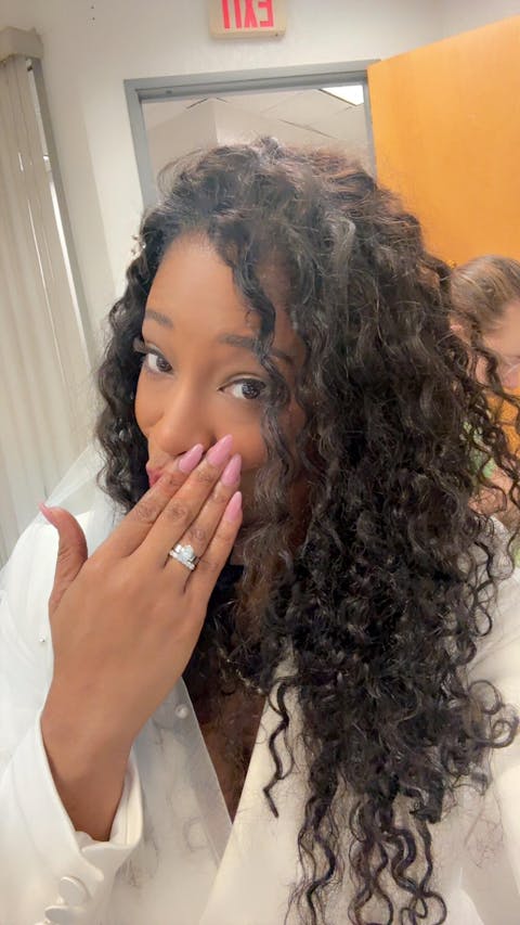 3mm 7 Stone French Pave Moissanite Wedding Band