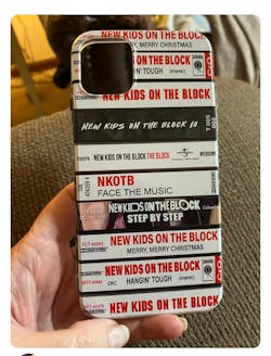 New Kids on the Block Albums Cassette Collection Retro Phone Case