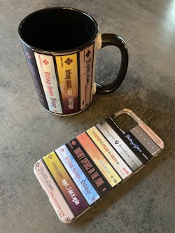 Britney Spears Albums Cassette Collection Retro Accent Edge-to-Edge Printed Mug