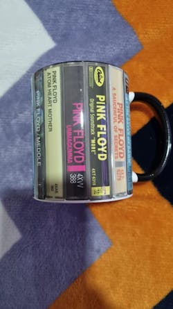 Pink Floyd Albums Cassette Retro Collection Accent Mug