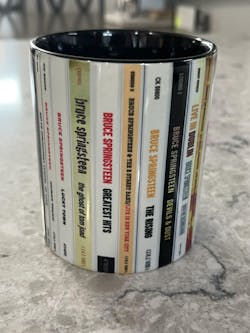 Bruce Springsteen CD Albums Collection Accent Mug