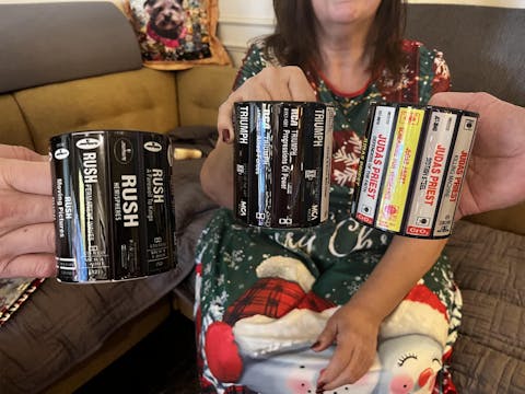 Rush Albums Cassette Retro Collection Accent Mug