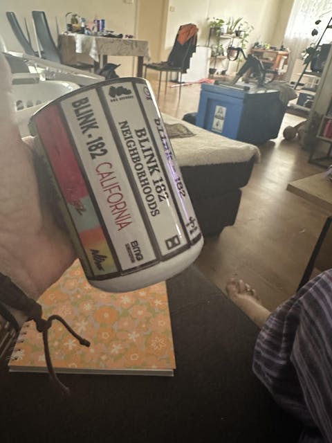 Blink-182 Albums Cassette Collection Retro Accent Edge-to-Edge Printed Mug