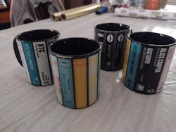 Brian Eno Albums Cassette Retro Collection Accent Mug