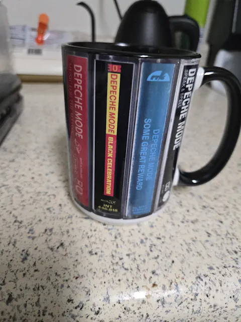 Depeche Mode Albums Cassette Retro Collection Accent Mug