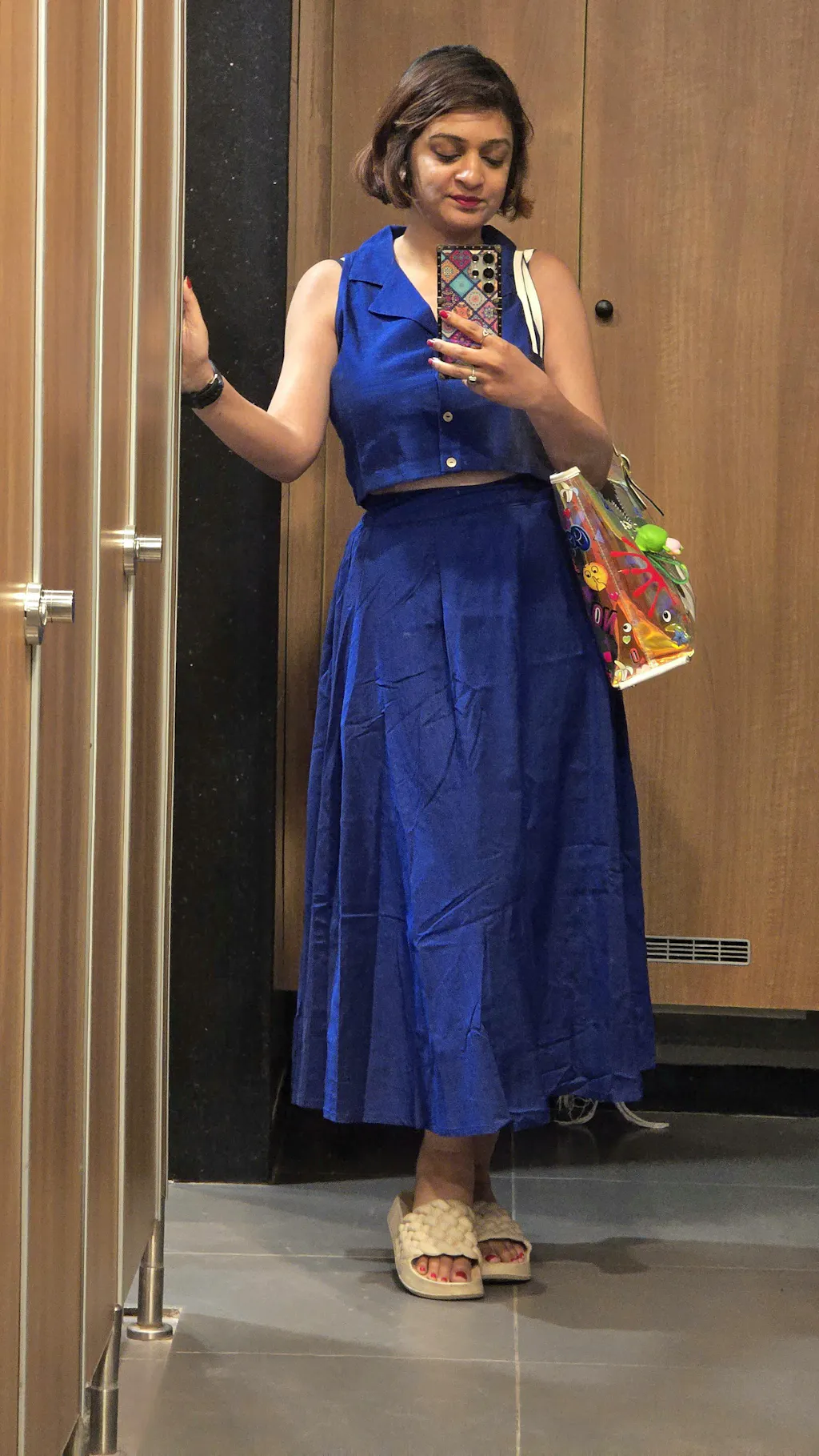 Semi Silk Skirt Combo - 2 Colors