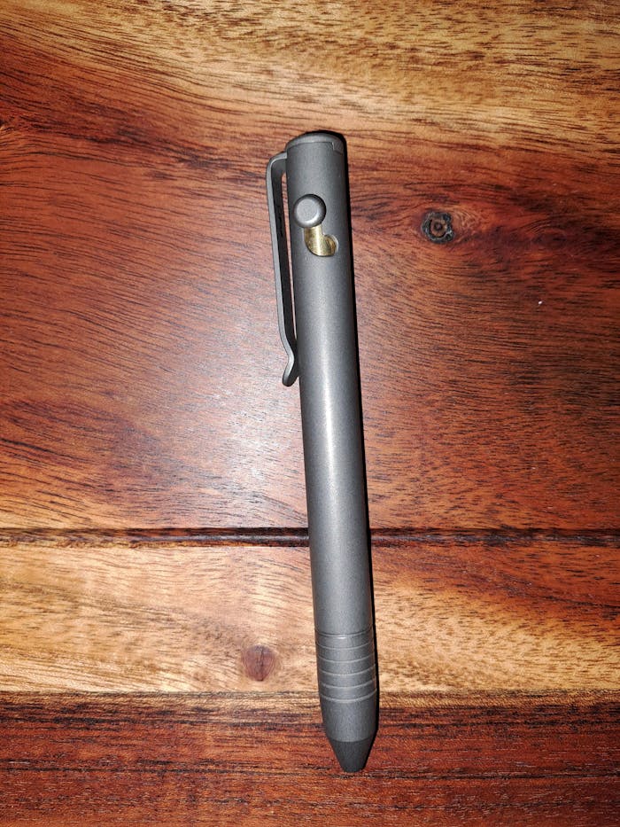 Base Line Bolt Action Titanium Pen
