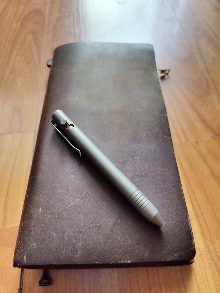 Base Line Bolt Action Titanium Pen