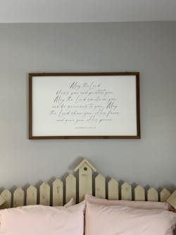 May the Lord Bless You Wall Framed Sign