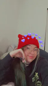 Horned beanie satin lined