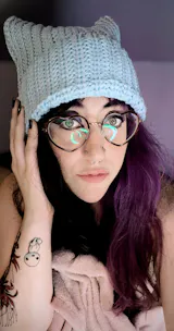 Cat Beanie Satin Lined