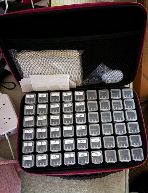 54 Container Patterned Diamond Painting Storage Box - Square Containers