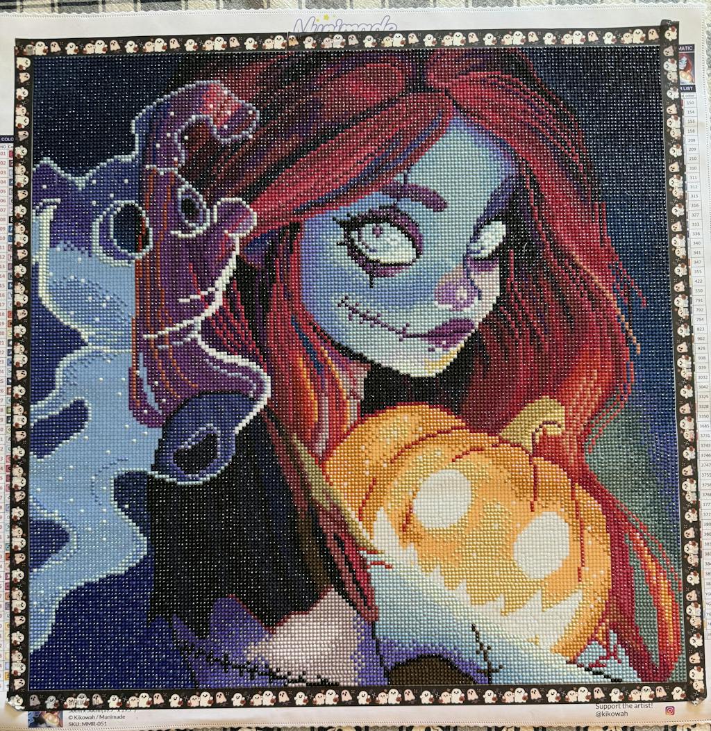 'Embrace of the Pumpkin' by Kikowah, Diamond Painting Canvas Kit (051 )