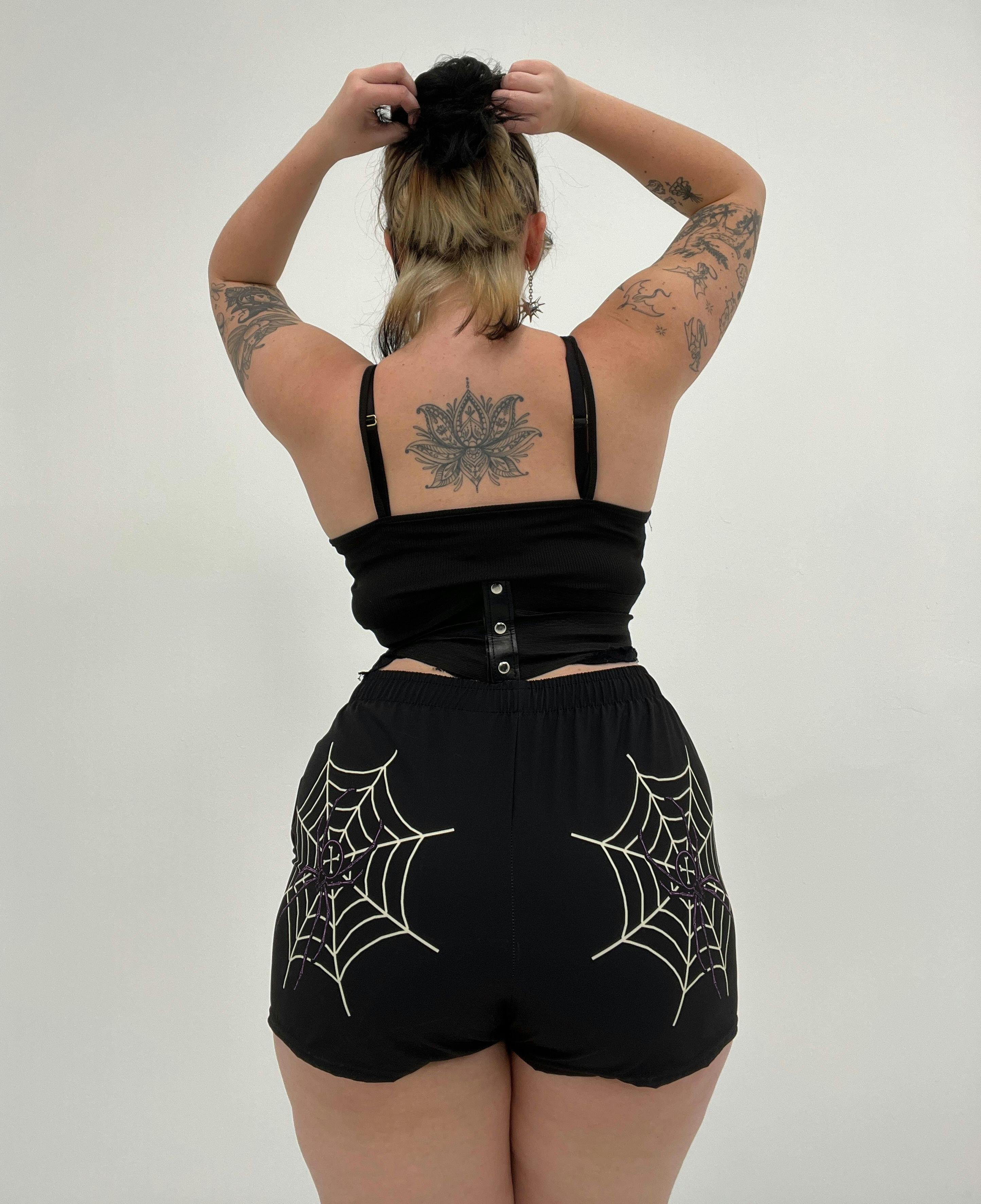 Spider Web Butt Shorts – Murder Apparel