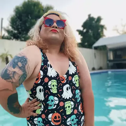 Spider Boobs One-Piece Swimsuit – Murder Apparel