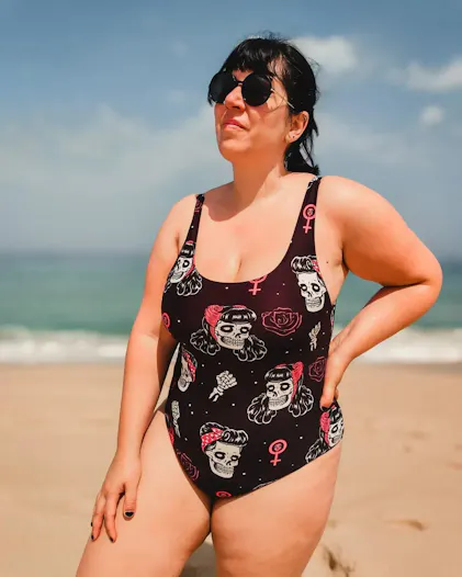 Spider Boobs One-Piece Swimsuit – Murder Apparel