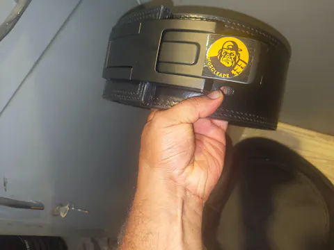 Muscleape Lever Belt. 4" Wide Genuine Leather. Quick-Release Steel Alloy Lever. Adjustable Powerlifting Belt With Lifetime Brand Warranty.