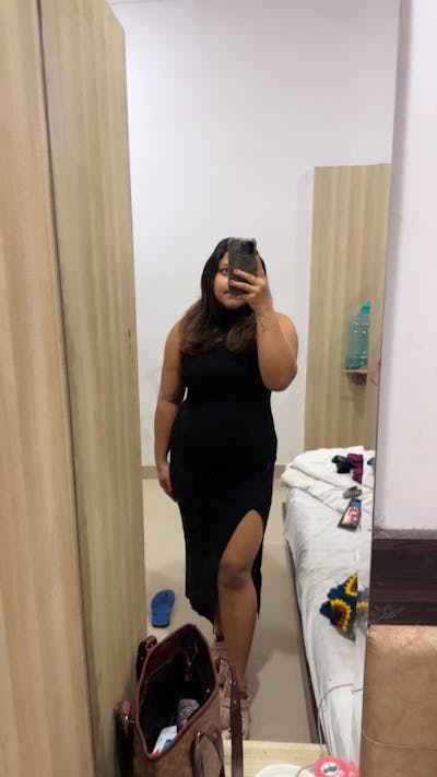 Cut Sleeve High Neck Winter Knitted Midi Dress