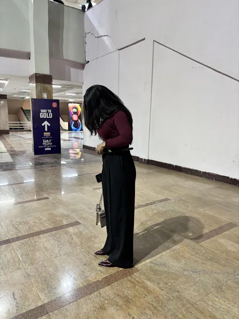 Overlap Top & Straight Fit Pants