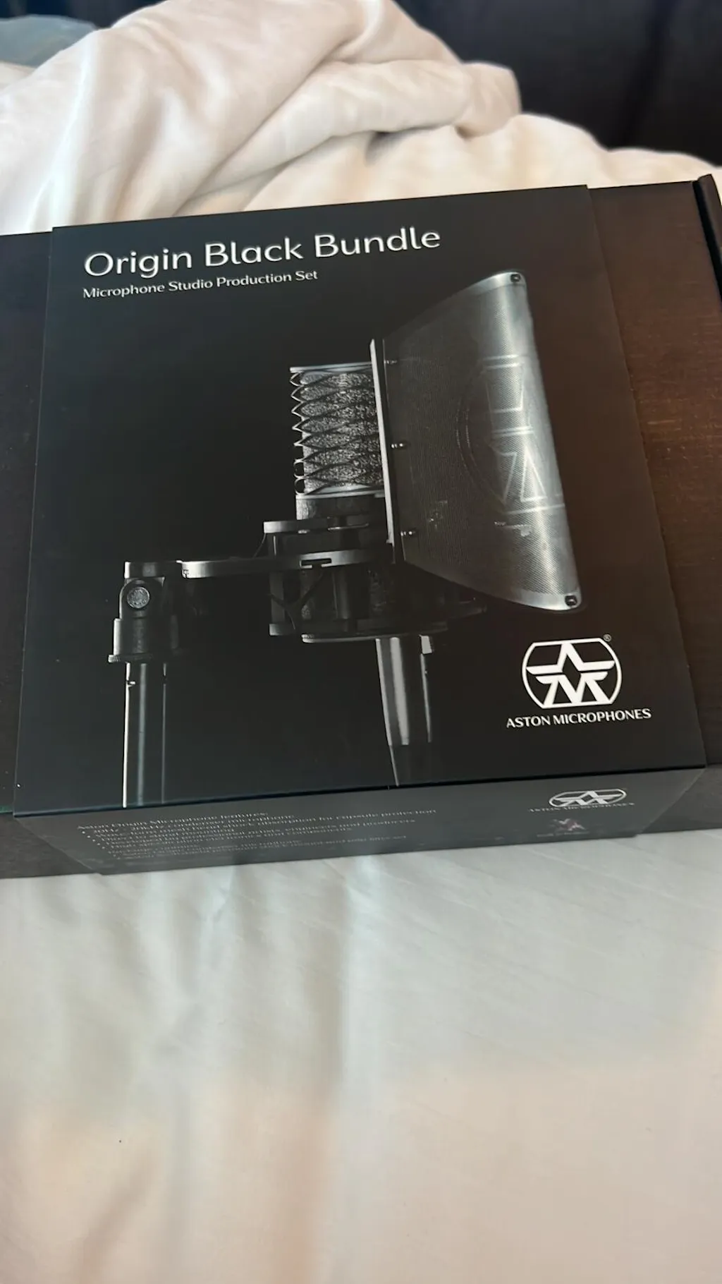 Aston Microphones Origin Large-diaphragm Condenser Microphone Bundle - Black