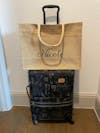 Monogram Burlap Jute Pocket Tote - Seafoam | Personalized Tote | Beach Tote | Pool Tote | Bridesmaid Gift | Gift for Her