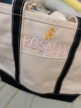 Personalized Boat Bag | Canvas Tote Bag | School Tote Bag | Embroidered Boat Bag | Beach Tote | Name Tote Bag