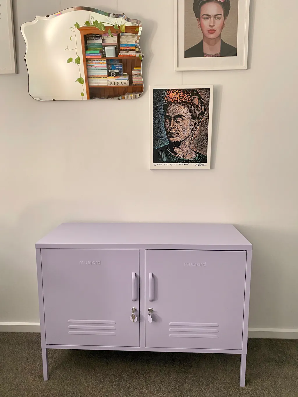 The Lowdown in Lilac • Locker TV Unit • Lavender Locker TV Unit