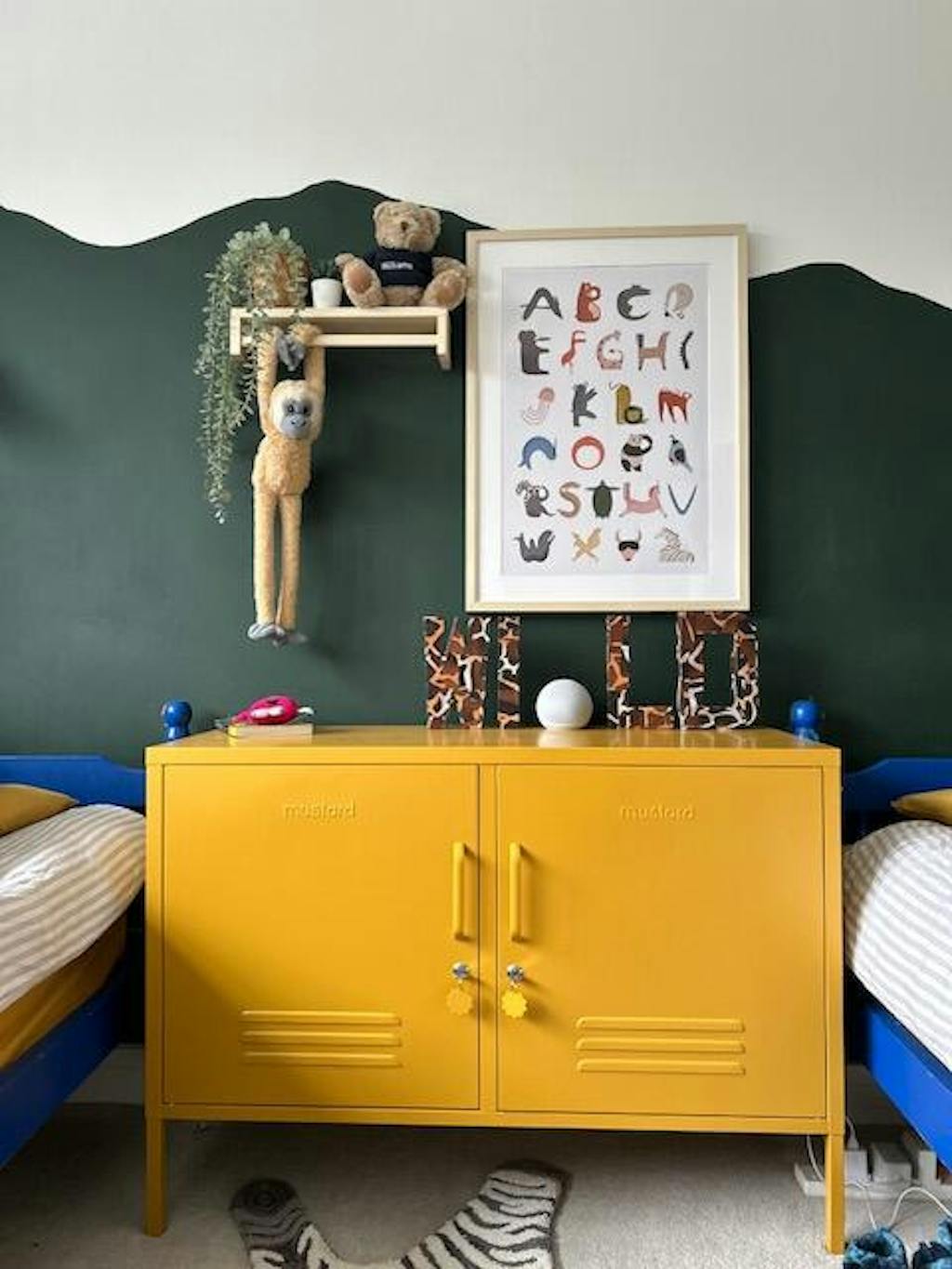 Mustard Made The Lowdown Locker in Mustard Yellow TV Unit